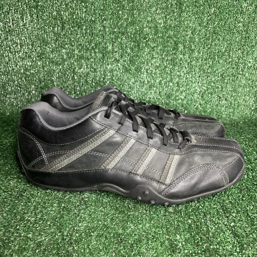 Skechers Citywalk Malton Casual‎ Shoes Mens Size 13 Black Leather